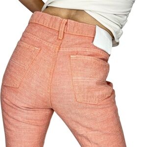 POLO Ralph Lauren 100% cotton high rise salmon pink coral 67 bootcut jeans 10